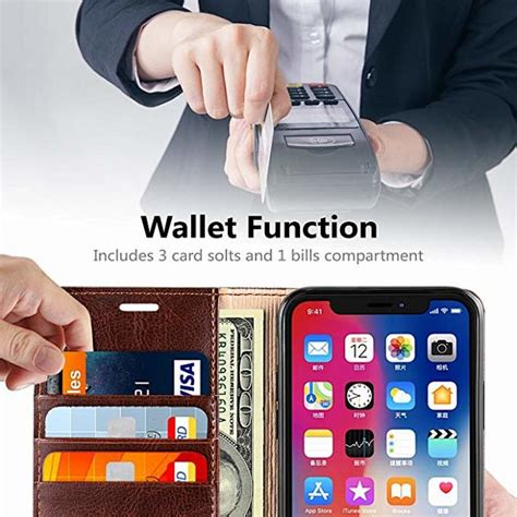 Belemay iPhone X Wallet Case, iPhone 10 Case, [Genuine 